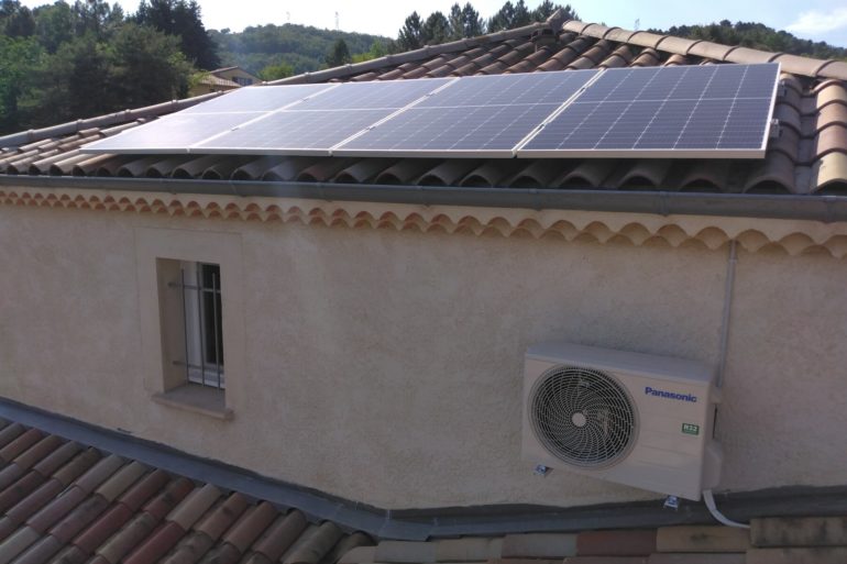 3000Wc de photovoltaïque et Climatisation à Saint Peray