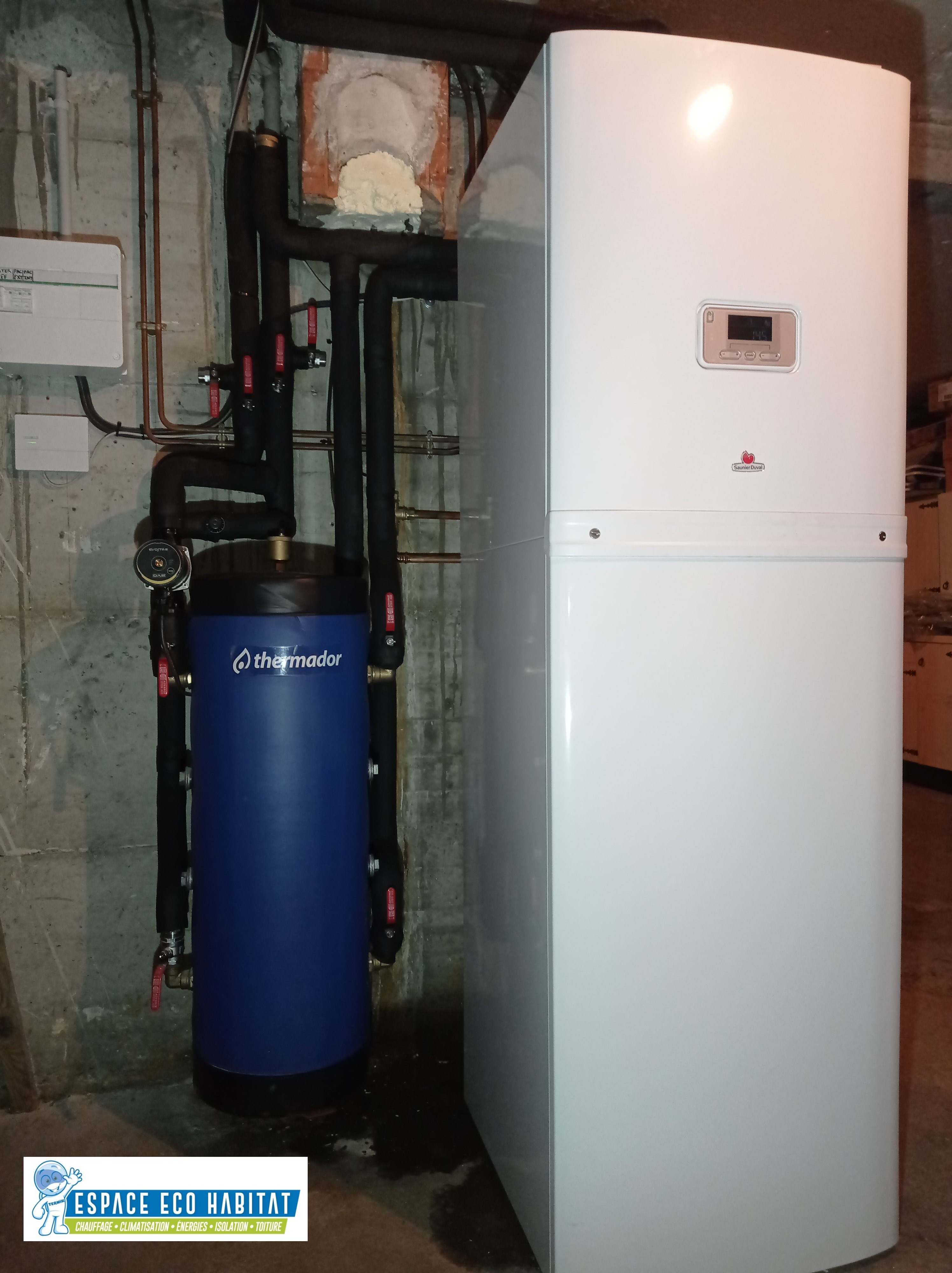 Installation Pompe à Chaleur Air/Eau haute température avec production — free download